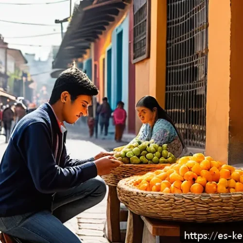 전문가와 함께하는 학습 중심 여행 - A vibrant street market scene in Mexico City during the day, featuring diverse local vendors selling...